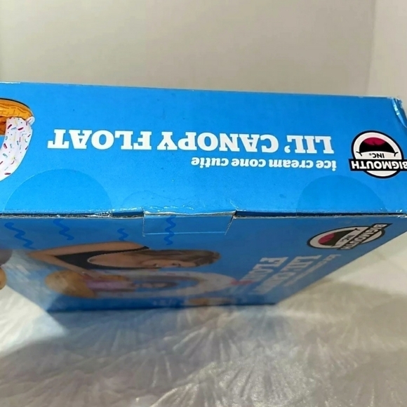 Big Mouth Ice Cream Cone Cutie Lil' Canopy Float Baby Infant Toddler Pool Swim - Picture 8 of 8